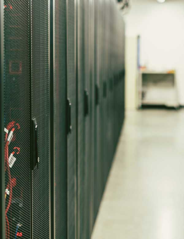 row of cabinets with colocation